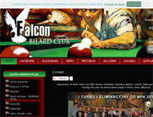 Tablet Screenshot of bilard-falcon.pl